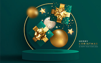 :), craciun, christmas, green, golden, yellow, card HD wallpaper