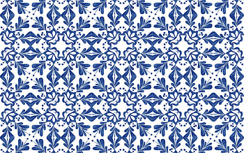 Pattern, blue, texture, white, mosaic HD wallpaper
