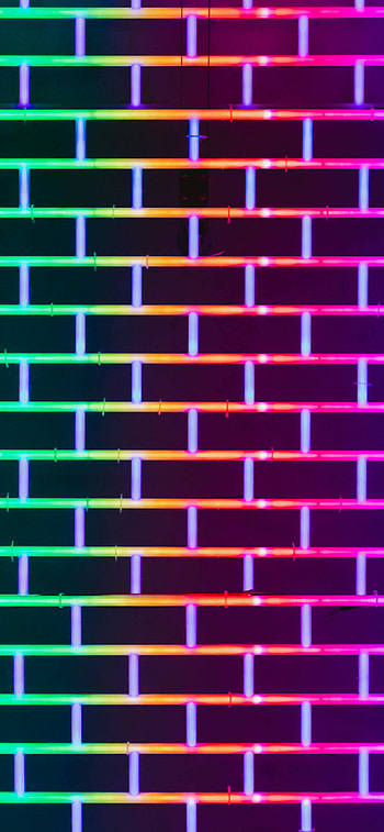 Bricks, Neon HD phone wallpaper