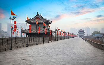 Fortifications of Xi'an, China HD wallpaper