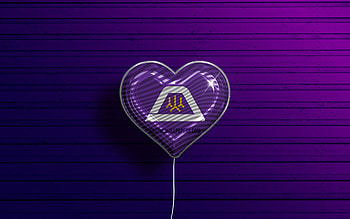 I Love Yamanashi, , realistic balloons, violet wooden background, Day of Yamanashi, japaenese prefectures, flag of Yamanashi, Japan, balloon with flag, Prefectures of Japan, Yamanashi flag, Yamanashi HD wallpaper