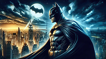 Batman Crescent, batman, superheroes, artwork, digital-art, ai HD wallpaper