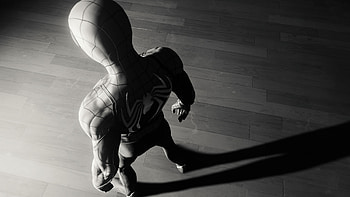Spiderman Game Spider Logo Monochrome, spiderman-ps4, spiderman, monochrome, superheroes, games, 2018-games, ps-games HD wallpaper