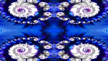 Trippy Fractal Art, trippy, psychedelic, aesthetic, blue, Abstract, fractal, abstract blue HD wallpaper