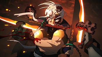 Kimetsu no Yaiba, Demon Slayer: Kimetsu no Yaiba, Tanjiro Kamado, Tengen Uzui, Gyutaro (Demon Slayer), Anime HD wallpaper