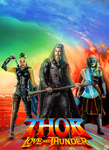 Thor: Love and Thunder, Artstation poster, Marvel Studios HD phone wallpaper