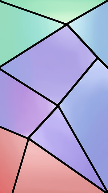 figuras minimalistas, degradados, pastel, colores, minimalista HD phone wallpaper
