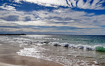 Landscape, Beach HD wallpaper
