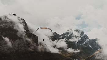 Sports, Flight, Paragliding, Paraglider, Parachute HD wallpaper