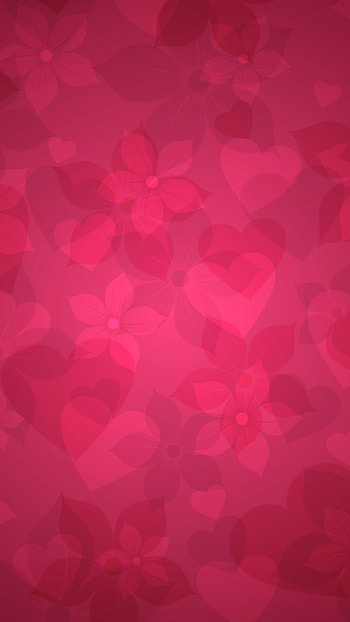 texture, pink, heart, hearts, flowers HD phone wallpaper