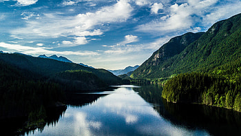 Nature, Mountains, Summer, Lake, Reflection HD wallpaper