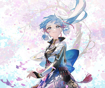 Kamisato Ayaka, Kamisato Ayaka (Genshin Impact), video game, Genshin Impact HD wallpaper