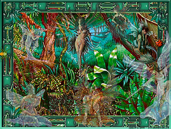 just for kicks, fairy, abstract, 3d, fantasy, green HD wallpaper