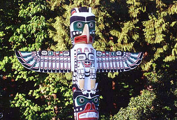 Indian Totem Pole, native, colorful, totem, art, indians, pole HD wallpaper