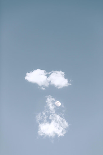 Sky, Clouds, Moon, Miscellanea, Miscellaneous, Satellite HD phone wallpaper