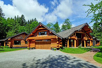 Log Houses, House, Nature, Log, Clouds, Sky HD wallpaper
