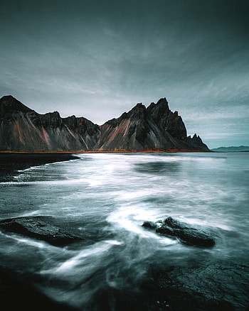 Nature, Mountains, Sea, Beach, Rocks, Coast HD phone wallpaper