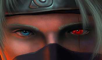 Hatake Kakashi, headband, black, ninja, 3d, cg, short hair, male, shippuden, handsome, naruto shippuden, kakashi hatake, dark, close up, naruto shippuuden, sharingan, boy, anime, kakashi, naruto, realistic, guy HD wallpaper