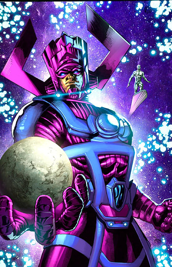 Silver Surfer, Galactus, Marvel comics, Epic storytelling HD phone wallpaper