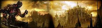 [] I just made a Dark Souls 3 dual monitor .Dual ... HD wallpaper