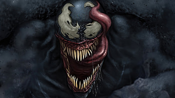 Venom Big Face , venom, superheroes, artwork, artist, artstation HD wallpaper