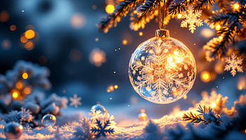 Enchanting Christmas Ornaments - Ultra, christmas ornaments, Christmas, snow, winter HD wallpaper