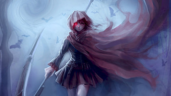 Anime - RWBY Ruby Rose (RWBY) Fantasy Woman Girl Anime Warrior HD wallpaper