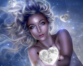 Sending Heart, weird things people wear, digital art, woman, creative pre-made, love four seasons, fantasy, light, love, manipulation, hearts HD wallpaper