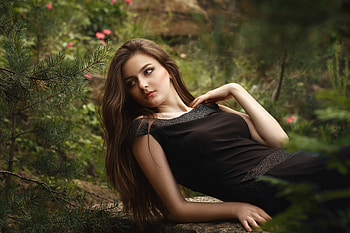 Girl Black Dress , black-dress, girls, model HD wallpaper