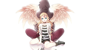 Death angle, anime girl, Satsuriku no Tenshi HD wallpaper