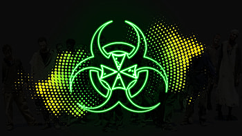 Resident Evil : Iconic Biohazard Symbol Spotlight, movie, Resident Evil HD wallpaper