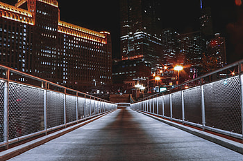 Cities, Night, City, Building, Dark, Bridge HD wallpaper