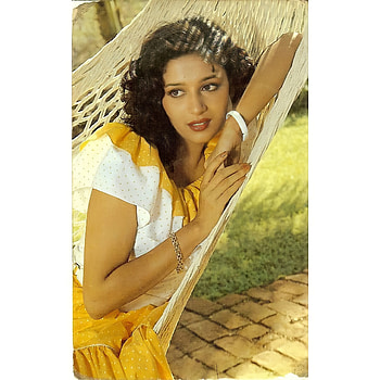 Madhuri Dixit, face, hair HD phone wallpaper