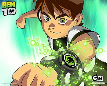 Ben 10, Ben Tennyson, Tv Show, Brown Hair, Green Eyes, Omnitrix HD wallpaper