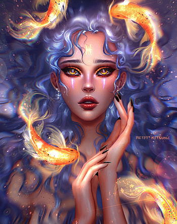 Pisces, art, organism HD phone wallpaper