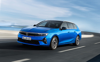 2022, Opel Astra Sports Tourer, , front view, exterior, new blue Astra Sports Tourer, blue Astra 2022 wagon, German cars, Opel HD wallpaper