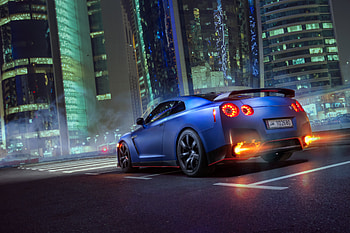 Nissan GTR Rear , nissan-gtr, nissan, cars, behance HD wallpaper
