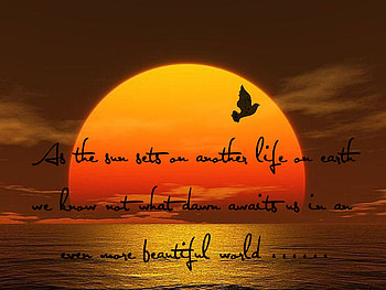 Gone but always around, setting sun, comfort, another life, new dawn HD wallpaper