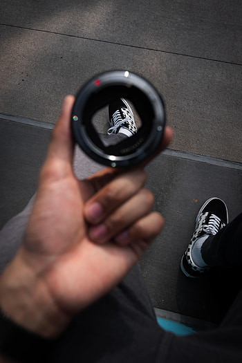 Miscellanea, Miscellaneous, Sneakers, Human, Person, Distortion, Lens HD phone wallpaper