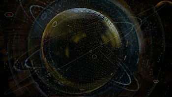 Abstract, Atom, Lines, Point, Points, Sphere HD wallpaper