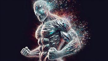 Cosmic Energy Runner, muscle, superhero, fantasy, Abstract, Digital Art HD wallpaper