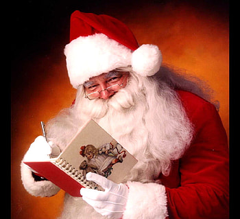 Making a list and checking it twice, red and white outfit, jolly, christmas, beard, making a list, saint nick, santa HD wallpaper
