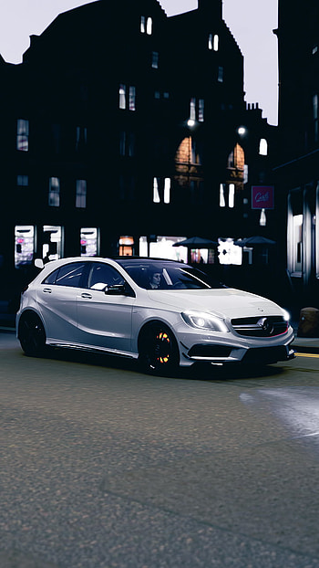 A45 AMG, benz, forza, wheels, car, mercedes, wheel, merc HD phone wallpaper