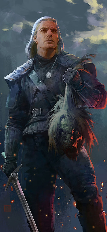 Henry Cavill, The Witcher 2020, , Captivating presence HD phone wallpaper