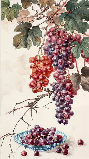 Vibrant Grapes HD phone wallpaper