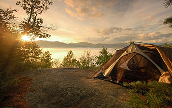 Beautiful Place For Relax, place, sky, beautiful, nature, relax, mountains, sunset HD wallpaper