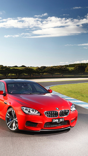 Bmw, Red Car HD phone wallpaper