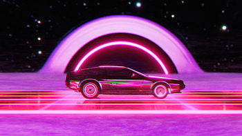 Car Horizon Outrun , outrun, retrowave, synthwave, artist, artwork, digital-art HD wallpaper