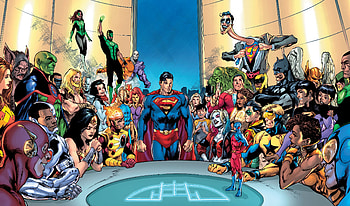 Starfire (Dc Comics), Justice League, Comics, Aquaman, Arthur Curry, Atom (Dc Comics), Barry Allen, Batman, Billy Batson, Black Canary, Blue Beetle (Dc Comics), Booster Gold, Carter Hall, Cyborg (Dc Comics), Damian Wayne, Dc Comics, Diana Prince, Dinah Lance, Doctor Fate (Dc Comics), Duke Thomas (Dc Comics), Firestorm (Dc Comics), Flash, Green Arrow, Green Lantern, Harley Quinn, Hawkman (Dc Comics), Jessica Cruz (Green Lantern), John Henry Irons, John Stewart (Green Lantern), Martian Manhunter, Metamorpho, Miguel Montez, Mister Terrific, Naomi (Dc Comics), Plastic Man, Ray Palmer, Robin (Dc Comics), Shazam (Dc Comics), Simon Baz, Steel (Dc Comics), Superman, Swamp Thing, Ted Kord, Vixen (Dc Comics), Wonder Twins, Wonder Woman, Zatanna HD wallpaper