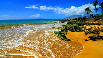 Beautiful Maui beach, Ultra HD wallpaper